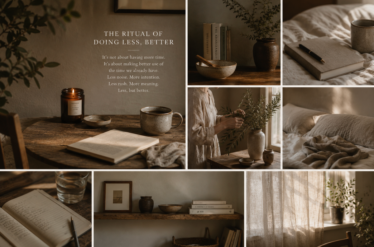 The ritual of doing less, better