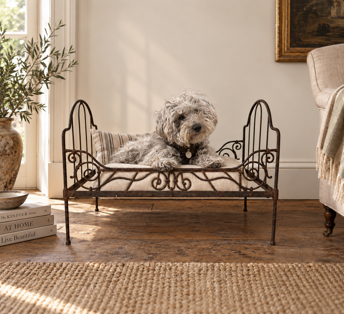 Victorian Wrought Iron Dolls Bed