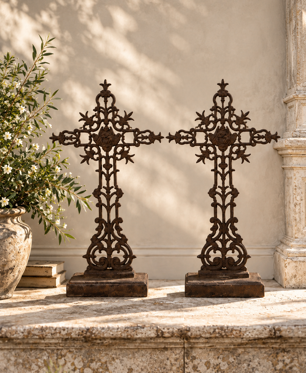 Pair of Ornamental Crosses
