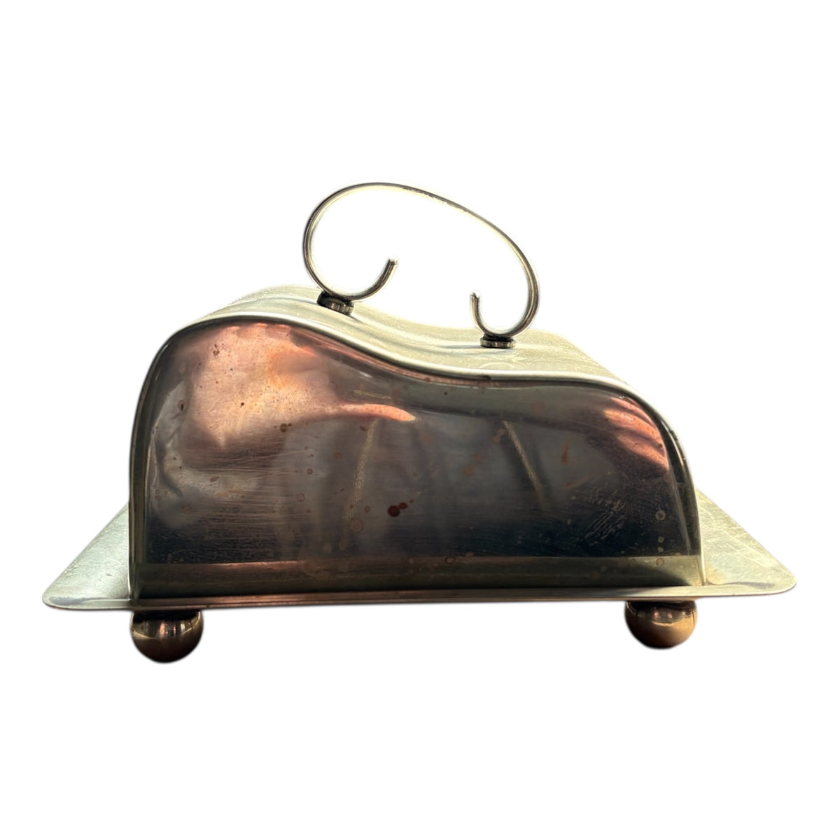 A Vintage Silver Butter Dish