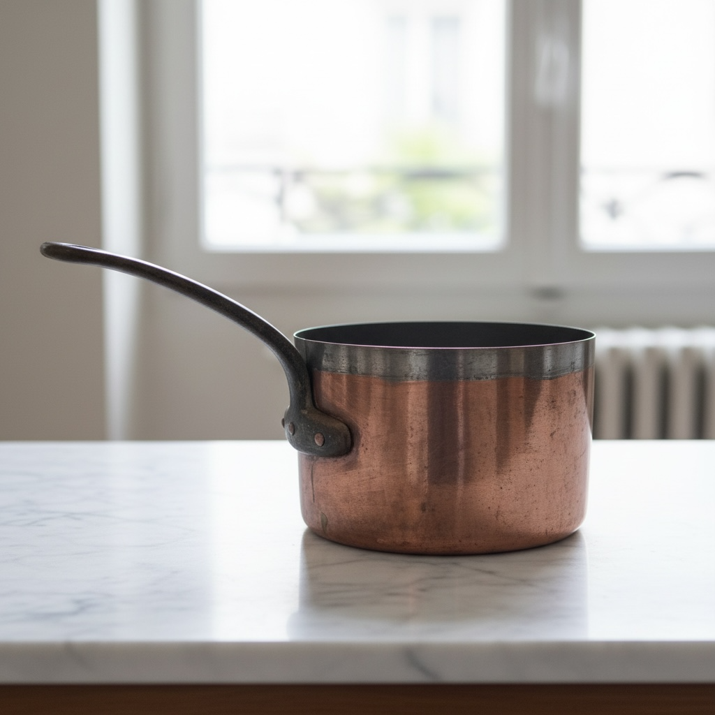 A Victorian Copper Saucepan, 25cm